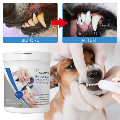 Pet Dental Finger Wipes