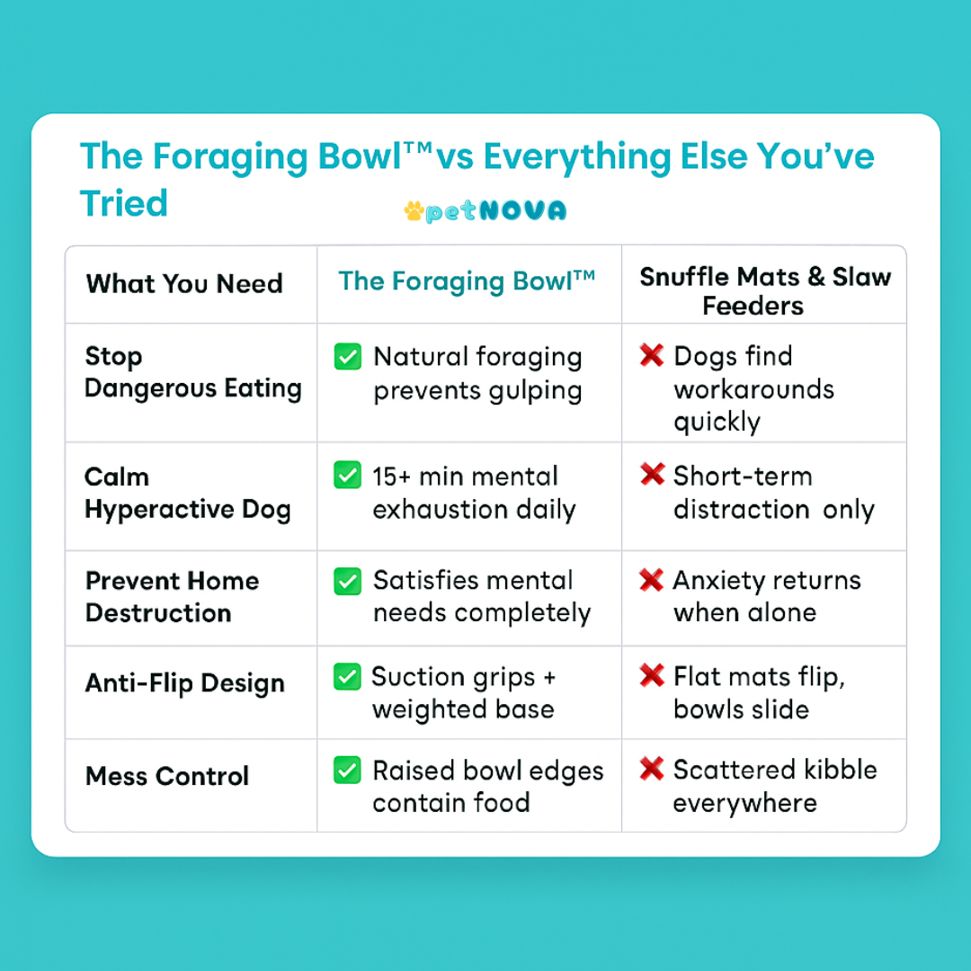 The Foraging Bowl™ - Premium Snuffle Mat & Slow Feeder Bowl